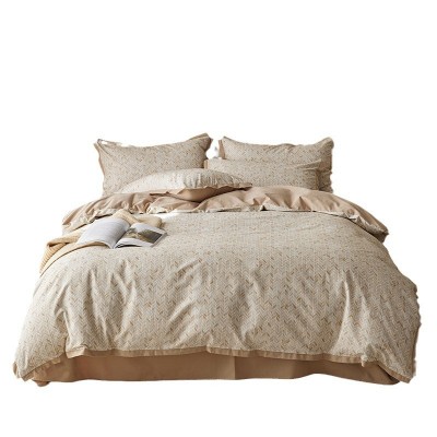 秋冬美式100支新疆长绒棉四件套 加厚全棉印花磨毛床上用品厂家 1套图5