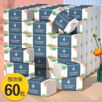 家庭版实惠装大包抽纸300系四层厚实抽取式面巾纸整箱 工厂代发 1盒图3