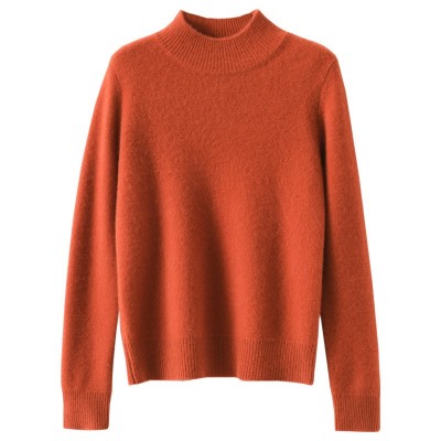 秋冬新款毛衣女半高领长袖女装上衣宽松显瘦百搭毛衣套头针织衫图4