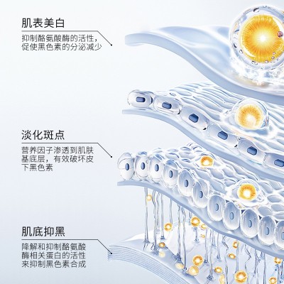 若泉美白祛斑霜 淡化色斑黄褐斑雀斑提亮改善暗沉玻色因保 湿面霜 1瓶图3