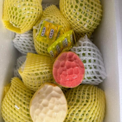 【蟹蟹】软心奶油芭乐红白双拼当季软糯红心芭乐5斤新鲜水果图3