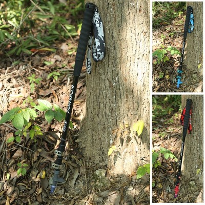 KODENOR科德诺户外雪豹4系碳素纤维手杖伸缩三节外锁折叠登山拐棍图3