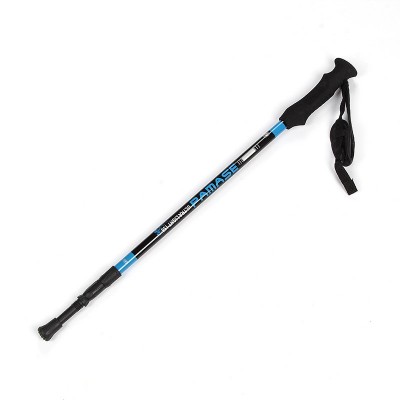 厂家直供新款户外旅游手杖便携直柄徒步爬山拐棍减震铝合金登山杖图2