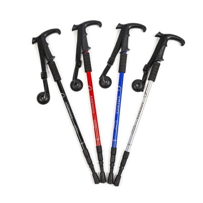 户外运动登山杖伸缩折叠手杖徒步爬山拐杖棍健走杖男女户外装备图2