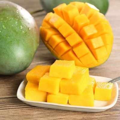 四川凯特芒果新鲜应季水果包邮红金龙青甜心凯特芒大当季整箱9斤 1箱图5