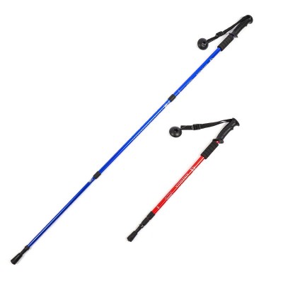厂家直供登山杖伸缩折叠直柄三节手杖徒步爬山拐杖健走棍户外装备图4