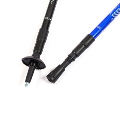 厂家直供登山杖伸缩折叠直柄三节手杖徒步爬山拐杖健走棍户外装备图5