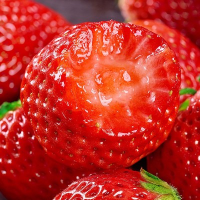 四川大凉山露天草莓四季草莓奶油红颜草莓新鲜现摘鲜果非草莓干 1件图2