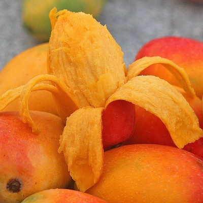 海南贵妃芒果薄皮新鲜水果非甜心芒青芒凯特芒红金龙芒果 1件图2