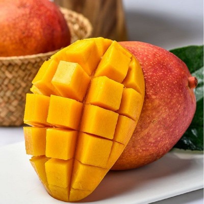 海南贵妃芒果薄皮新鲜水果非甜心芒青芒凯特芒红金龙芒果 1件
