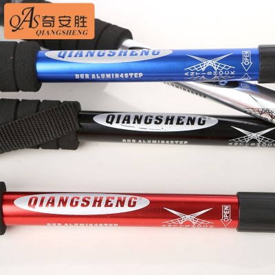 【奇安胜-DS8001】四节T柄登山杖户外旅游手杖徒步杖铝合金伸缩杖图5