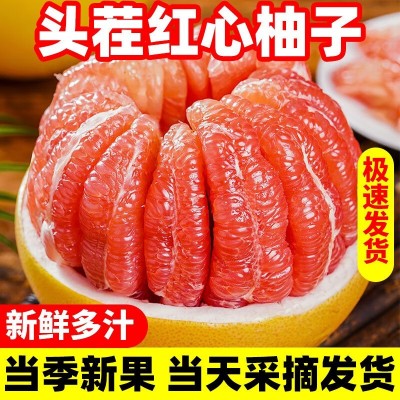 福建红心柚子现摘现发当季时令水果新鲜蜜柚整箱5斤包邮一件代发 9斤图3