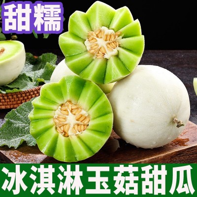 源头供应冰漆淋玉菇甜瓜新鲜香瓜蜜瓜当季水果包邮一件代发 5斤图2