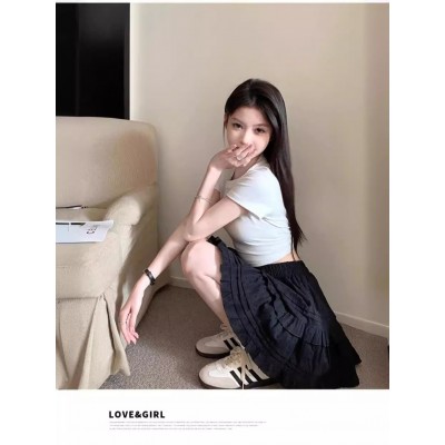 芭蕾风蛋糕裙白色蓬蓬裙半身裙女装夏季小个子短裙甜美裙子A字裙图3