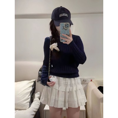 芭蕾风蛋糕裙白色蓬蓬裙半身裙女装夏季小个子短裙甜美裙子A字裙图2