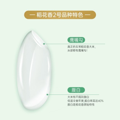 丰爽绿袋东北五常大米10斤稻花香2号 龙凤核心双层真空装大米5kg图2