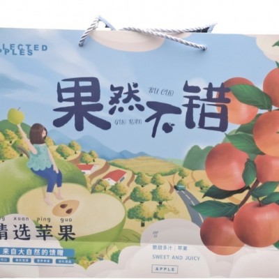 2025陕西淳化新鲜瑞雪苹果采摘至1300米高的海拔礼盒中果图3