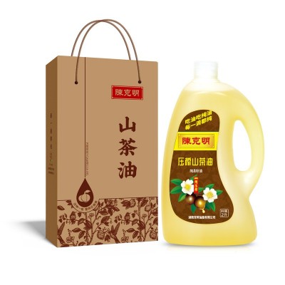 陈克明山茶油礼盒纯正农家茶油2L桶装食用油家用送礼商用高端礼品 1盒图5