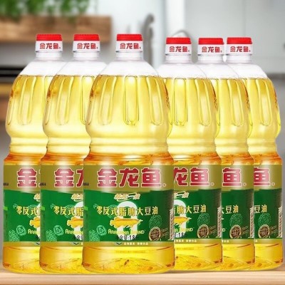 金龙鱼精炼一级大豆油1.8L整箱家用桶装炒菜烹饪食用商超同款批发 6件