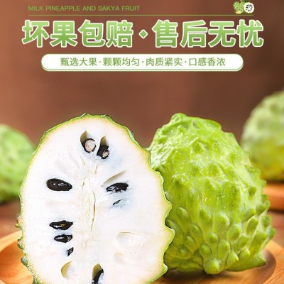 释迦果新鲜番荔枝5斤大目凤梨牛奶佛头果林檎摩尼果当季水果3顺丰 1件图4