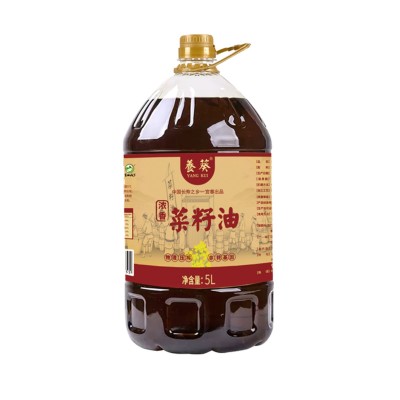 小榨纯正黄菜籽油商用食用油5升整箱家用餐饮粮油厂家图5