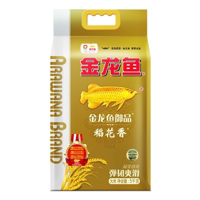 金龙鱼御品稻花香5kg大米10斤装 家用粳米金龙鱼东北大米福利批发
