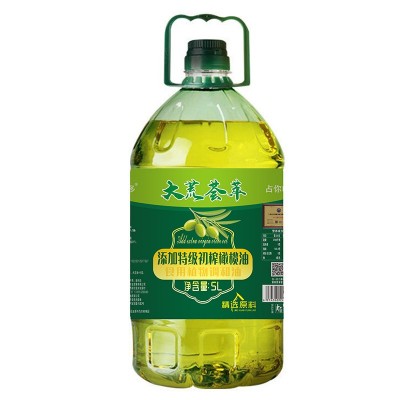 大荒荟萃橄榄清香食用调和油5升 精选原料压榨一级图5