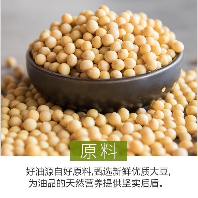 大荒荟萃一级大豆色拉油5升 东北非转基因食用油批发包邮代发图3
