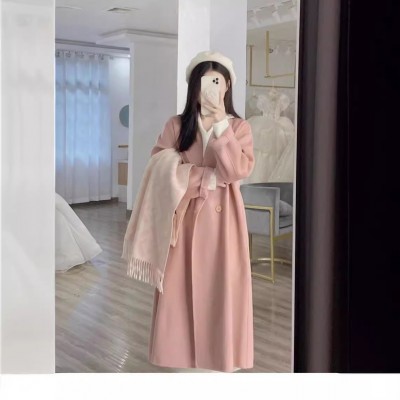 毛呢外套秋冬季新款呢子大衣小个子名媛法式爆款赫本风韩系图3