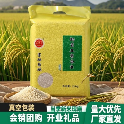 产地直发东北五常富硒大米5斤一袋开业活动伴手礼品2斤真空装大米图2
