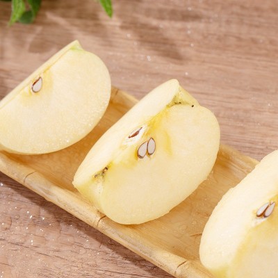 批发黄金奶油富士苹果新鲜水果栖霞黄色白色苹果包邮代发图5