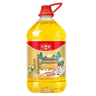 红耕谣代发包邮山茶清香调和油整箱4瓶山茶清香型食用油4升家庭装图4