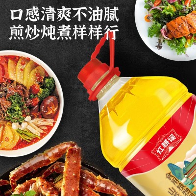 红耕谣代发包邮山茶清香调和油整箱4瓶山茶清香型食用油4升家庭装图3