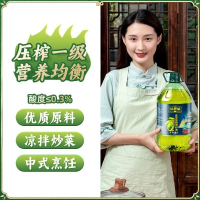 红耕谣橄榄清香5L食用油家用植物调和油色拉油批发一件代发图5