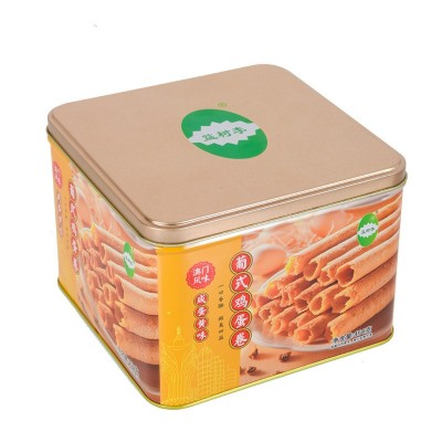 益树李454克鸡蛋卷酥饼干铁罐送礼广东特产小吃休闲零食咸蛋黄 2盒图4