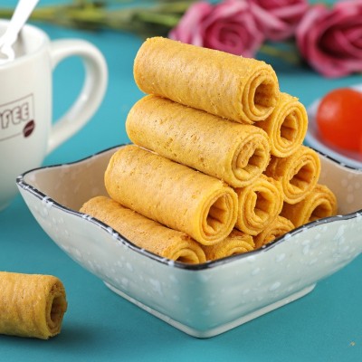 益树李传统小吃糕点咸蛋黄蛋卷休闲零食饼干香葱海苔口味批发酥脆 2盒