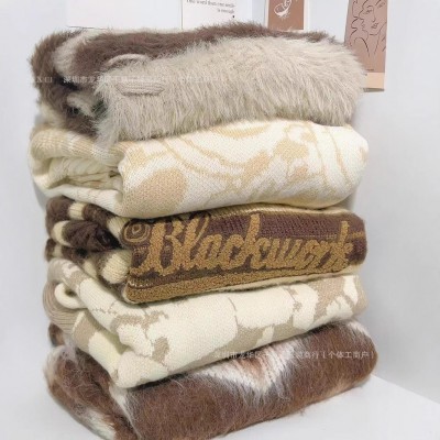 韩版圆领毛衣女2024秋冬季新款女士宽松慵懒风加厚针织衫直播批发图4