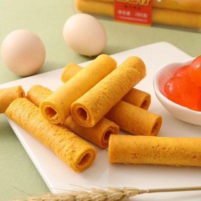 益树李奶酥咸蛋黄蛋卷280克/24根装香酥鸡蛋卷澳门特色传统小吃 2盒图3