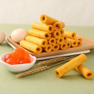 益树李奶酥咸蛋黄蛋卷280克/24根装香酥鸡蛋卷澳门特色传统小吃 2盒图2