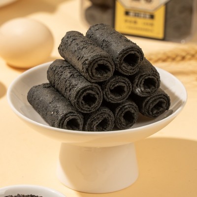 益树李五黑蛋卷粗粮蛋卷零食休闲办公室零食饼干酥脆曲奇 2件