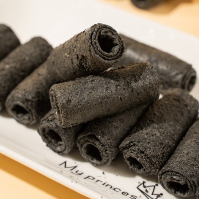 益树李五黑蛋卷粗粮蛋卷零食休闲办公室零食饼干酥脆曲奇 2件图2