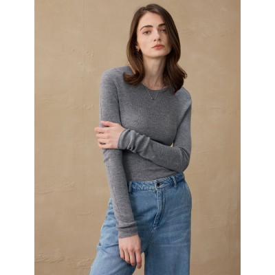 【合集】秋冬毛衣羊绒打底长袖针织圆领套头羊毛针织衫内搭毛衣女图5