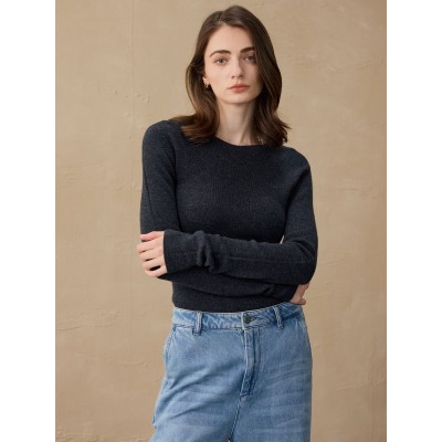 【合集】秋冬毛衣羊绒打底长袖针织圆领套头羊毛针织衫内搭毛衣女图4