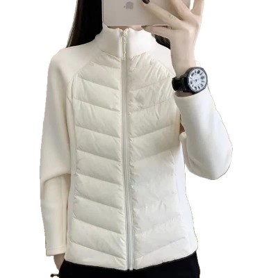 运动保暖棉服女士秋冬新款防风立领修身显瘦轻薄户外跑步加厚外套图4