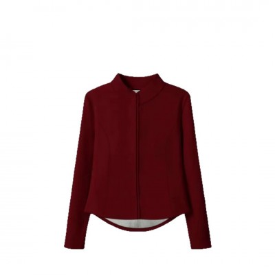 石墨烯蚕丝加厚立领上衣女秋冬显气质时尚显瘦百搭拉链瑜伽服外套图5