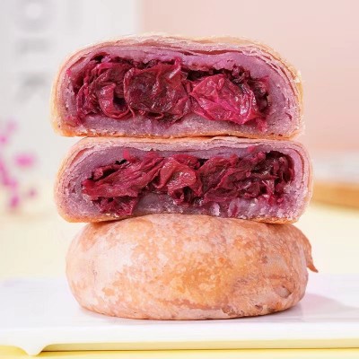 东巴客这里是云南特产玫瑰鲜花饼3味32枚礼盒装大理丽江景区同款 1盒图4