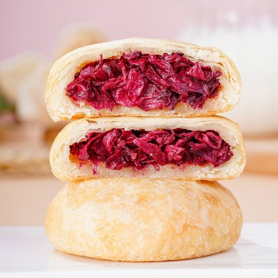 东巴客这里是云南特产玫瑰鲜花饼3味32枚礼盒装大理丽江景区同款 1盒图3