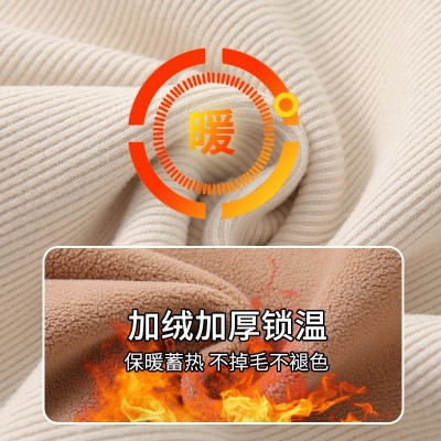 H331内搭半高领修身针织衫打底衫加绒保暖上衣秋冬小高领女装长袖图4