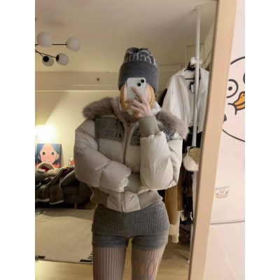 美式复古灰色绒感针织短裤女新款修身百搭设计感翻边宽腰头超短裤