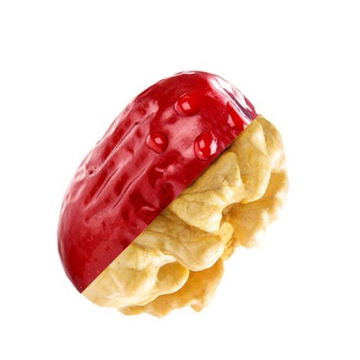 新疆特产枣夹核桃500g/袋 核桃仁1片肉厚香甜 一件代发 2包图2